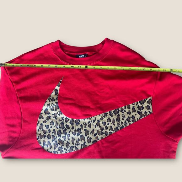 Red and Cheetah Nike Sweatshirt - Picture 6 of 10